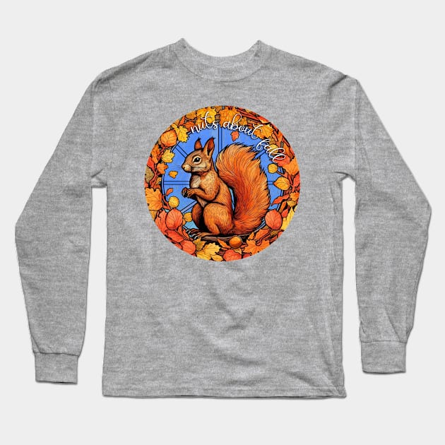 Nuts About Fall Long Sleeve T-Shirt by Things2followuhome